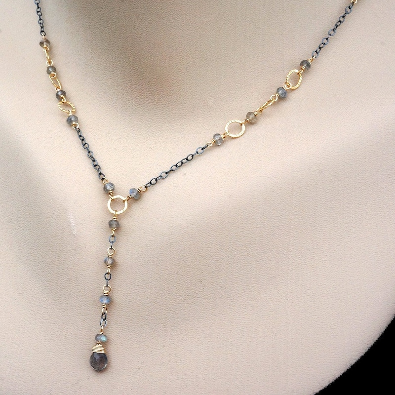 All The Things Mixed Metal Charm Necklace main image 1