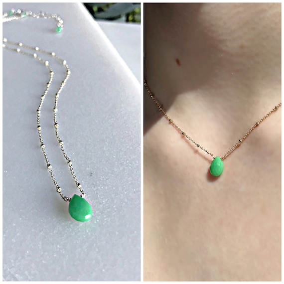 Seafoam green necklace clearance