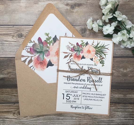 Desert Wedding Invitations 7