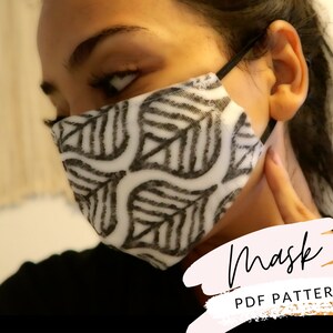 PDF Sewing Pattern: Face Mask With Filter Pocket | Etsy