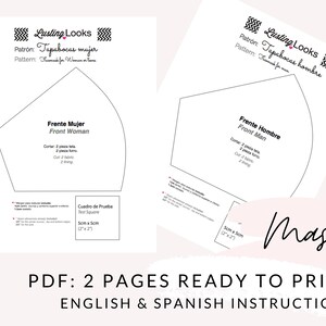 PDF Sewing Pattern: Face Mask With Filter Pocket | Etsy