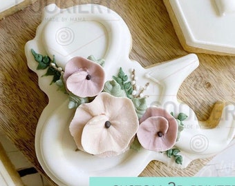 FAST SHIPPING!!! Floral Ampersand Cookie Cutter, Ampersand Cookie Cutter, Wedding Cookie Cutter