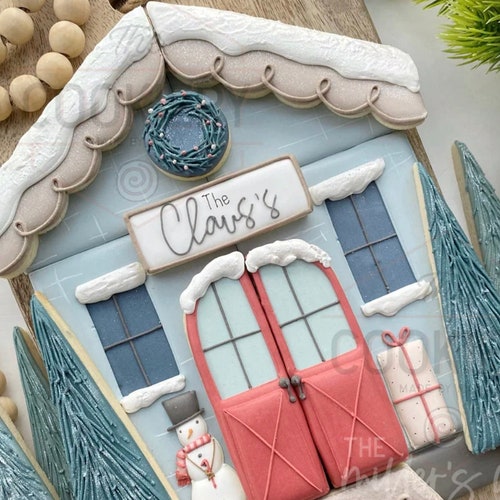 FAST SHIPPING House Platter 12 Piece Set Cookie Cutter House Etsy