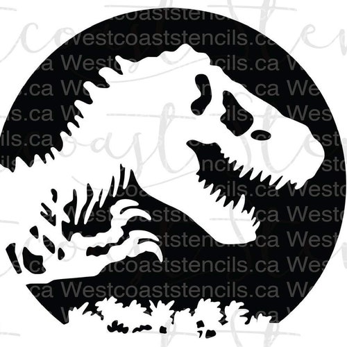 FAST SHIPPING Trex Silhouette Cookie Stencil Cookie Etsy