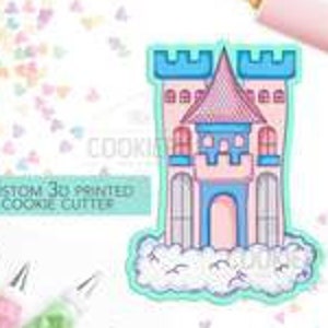 FAST SHIPPING!!! Castle on Clouds Cutter, Cookie Cutter, Princess Cookie Cutter, Castle Cookie, Craft Cutter.