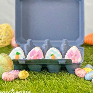 Fast Shipping! Denim Dozen Egg Cartons, Set of 6 Easter Egg Cartons, Egg Cartons, Denim Egg Cartons, Blue Egg Carton