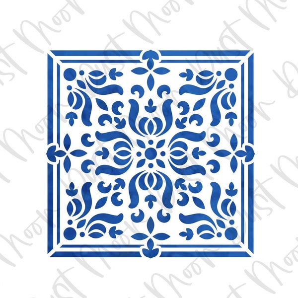 FAST SHIPPING!! Talavera Tile 1 Cookie Stencil, Talavera Cookie Stencil, Talavera Tile Stencil