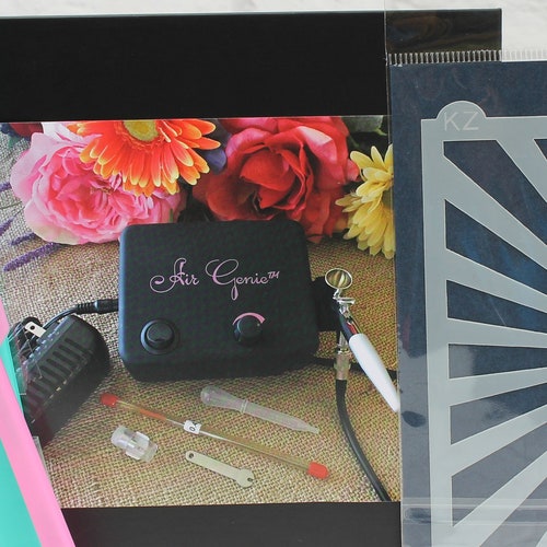 FAST SHIPPING FREE Stencil and Spatulas Air Genie Airbrush Etsy