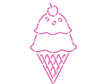 Yum Ice Cream! PYO Stencil - Westcoast Stencils
