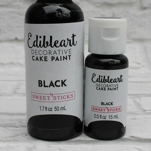 FAST SHIPPING!! Black Edible Art Paint, Edible Food Color, Black Food Color, Edible Water Color