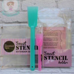 Fast Shipping!!! Get 2 of the best Spatulas for Free, Sweet Stencil Holder, Stencil Frame, The Sweetest Tiers, Extender Set