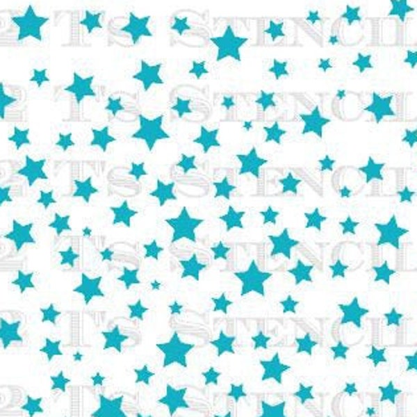 FAST SHIPPING!!! Micro Random Stars Stencil, Small Scattered Stars.