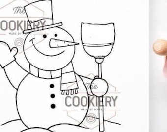 Fast Shipping!! Snowman PYO Stencil, Snowman PYO Cookie Stencil, Winter Stencil, Paint Your Own Cookie Stencil, Christmas