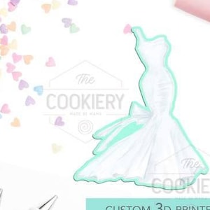 FAST SHIPPING!!! Wedding Dress Cookie, Cookie Cutter, Dress Cookie Cutter, Princess Cookie Cutter, Sweet Sixteen Cutter, Craft Cutter.