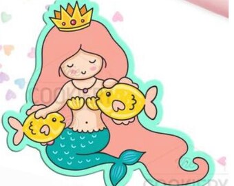 Fast Shipping!! Mermaid Cutter, Cookie Cutter, Girl Party Cookie, Princess Cookie Cutter, Fondant Cutter