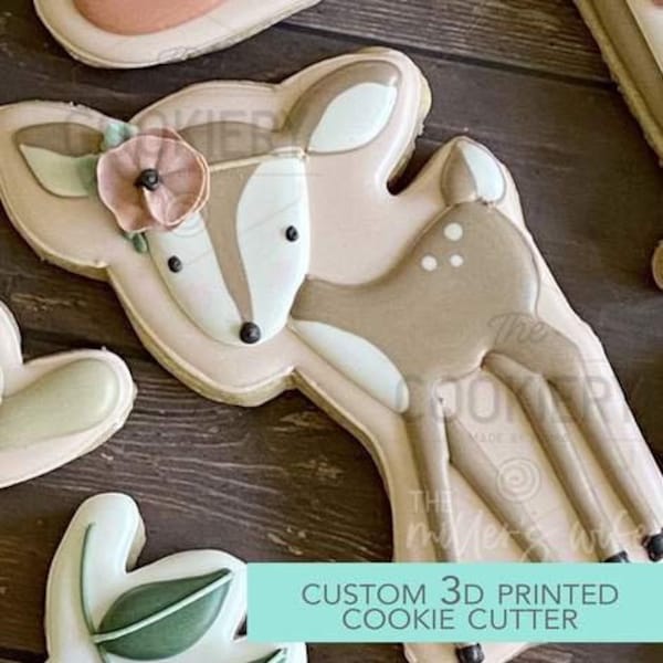 FAST SHIPPING!!! Woodland Deer Cutter, Deer Cookie Cutter, Cookie Cutter, Cute Animals Cutter, Craft Cutter.