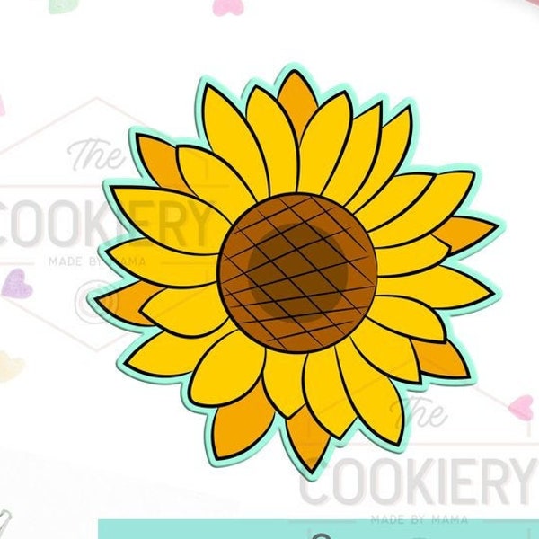 Fast Shipping!!! Sunflower Cookie Cutter, Sunflower Cutter, Wedding Cutter, Floral Cookie Cutter, Fondant Cutter