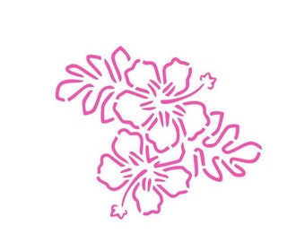 Hibiscus 783-B155 Stencil - Etsy