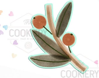 Fast Shipping!!! Floral Cookie Cutter, Cookie Cutter, Leaf Cutter, Wedding Cutter, Floral Cookie Cutter, Fondant, Leaf branch Cookie Cutter