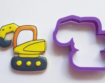 FAST SHIPPING!!! Scoop Tractor 01 Cookie Cutter, Construction Cookie Cutter, Construction Truck Cookie Cutter