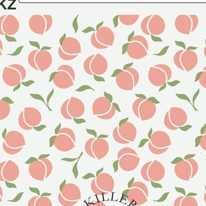FAST SHIPPING!! Just Peachy 2 Part Cookie Stencil, Cookie Stencil, Summer Cookie Stencil, Peach Cookie Stencil