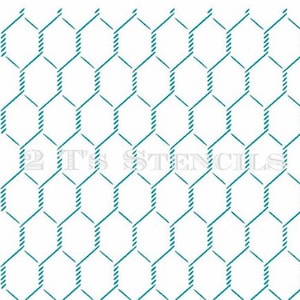 FAST Shipping!!  Chicken Wire Stencil, Background stencil, Cookie Stencil, Cake Stencil.