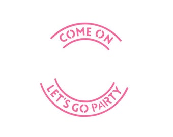 FAST SHIPPING!!! Let’s Go Party Cookie Stencil, Doll Cookie Stencil,  Cookie Stencil, Cake Stencil, Doll Stencil