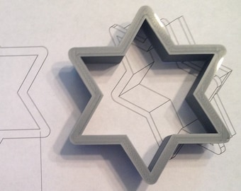 Star of David Cookie Cutter From Mini to Large Magen David Polymer Clay Jewelry and Earring ...