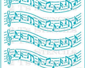 FAST SHIPPING!! Music Background Stencil, Music Notes Stencil, Music Cookie Stencil, Music Cake Stencil, Music Notes Cookie Stencil