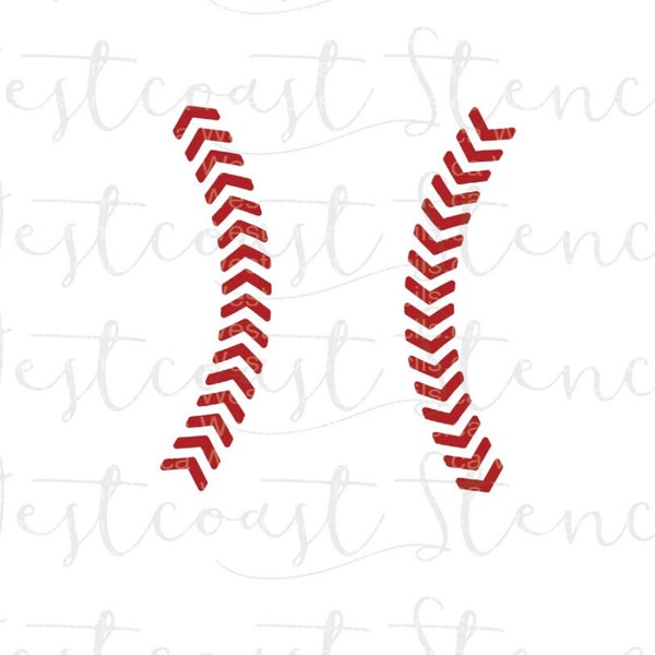 Fast Shipping!! Baseball Stitches, Baseball Cookie Stencil, Baseball Stitches Stencil, Baseball Stencil, Sports, Sports Cookie Stencil