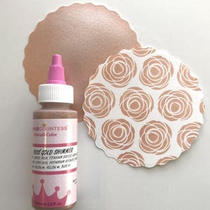 Rose Gold Luster Spray Food Coloring