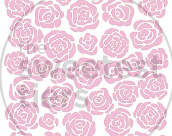 Rose background Stencil – sheyb