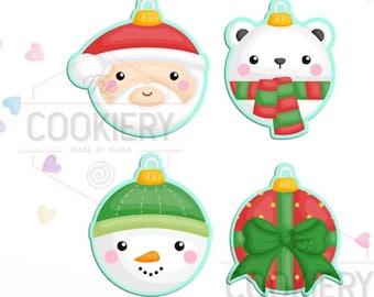 FAST SHIPPING!!! Mini Christmas Ornaments Cutter Set, Cookie Cutter, Christmas Cookie Cutter, Winter Cookie Cutter, Fondant Cutter