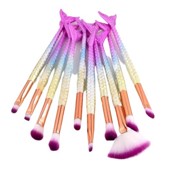 FAST SHIPPING Mermaid Tail Deluxe Paint Brush Set, Artist Brushes, Cake  Decorating Brushes, Detail Brushes 