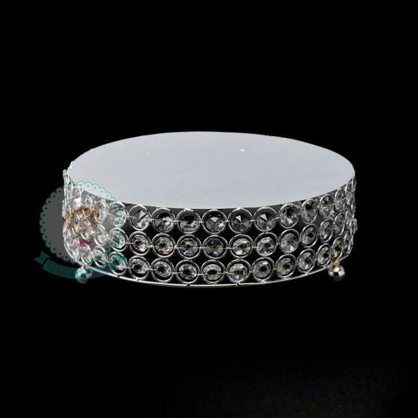 Fast Shipping!! 10 inch Crystal Round Cake Stand