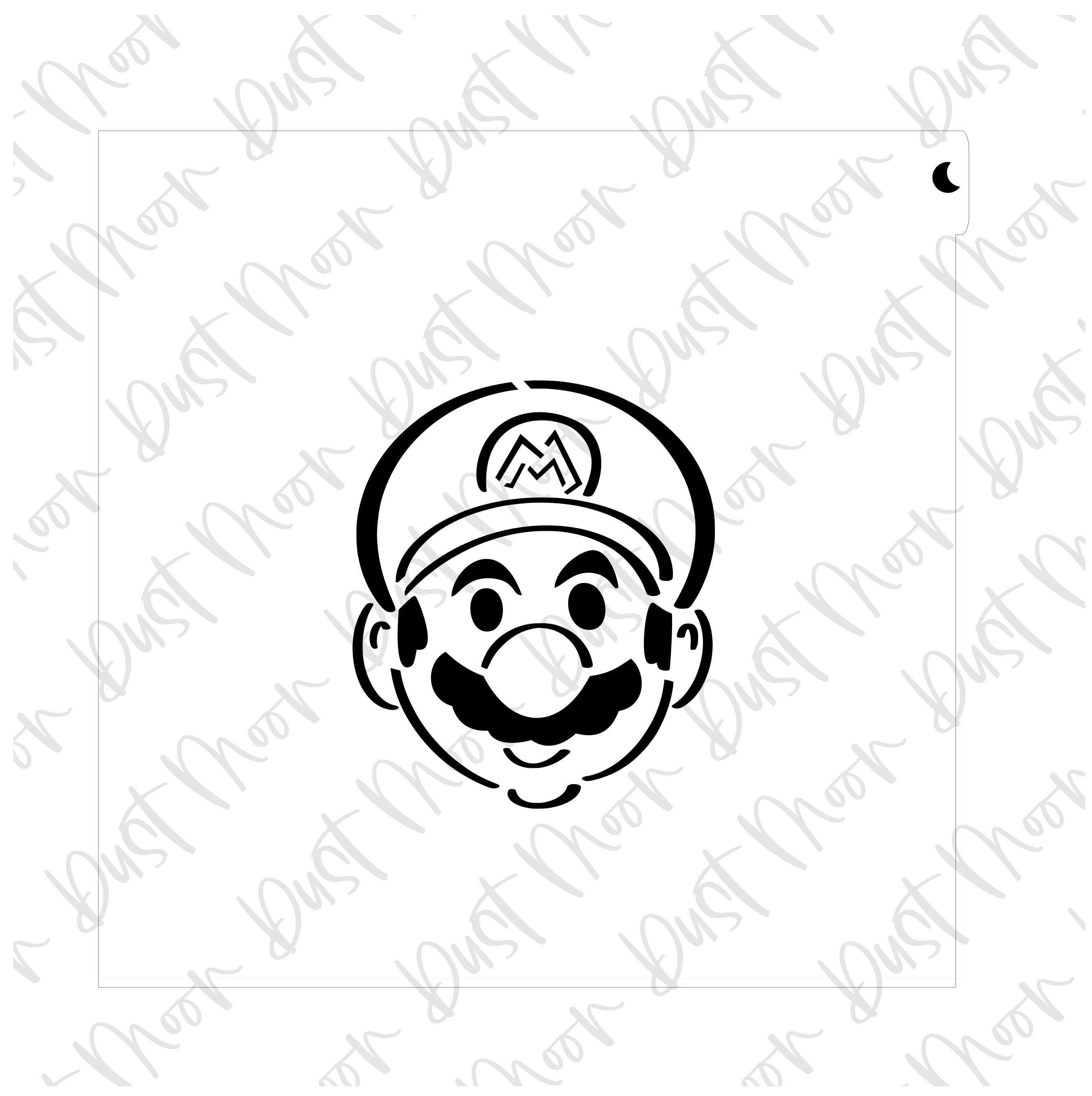 FAST SHIPPING Mario Face PYO Stencil Cookie Stencil Paint Etsy