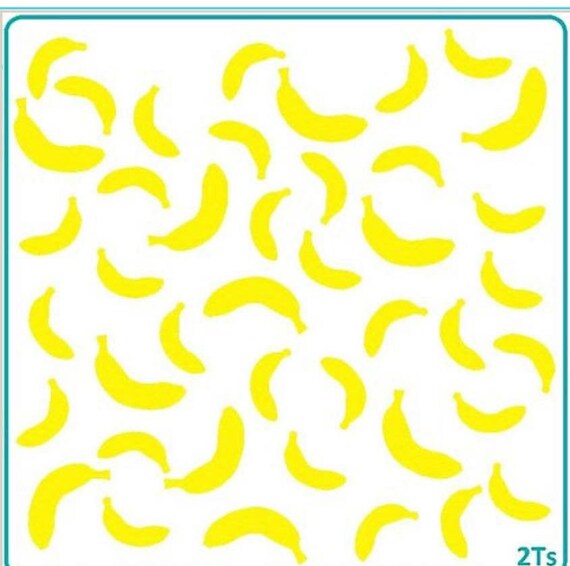 FAST SHIPPING Bananas Stencil Bananas Cookie Stencil | Etsy