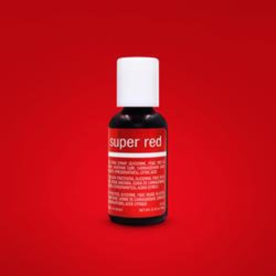 FAST SHIPPING Super Red Chefmaster Gel Food Coloring 20ml Gel Food Color