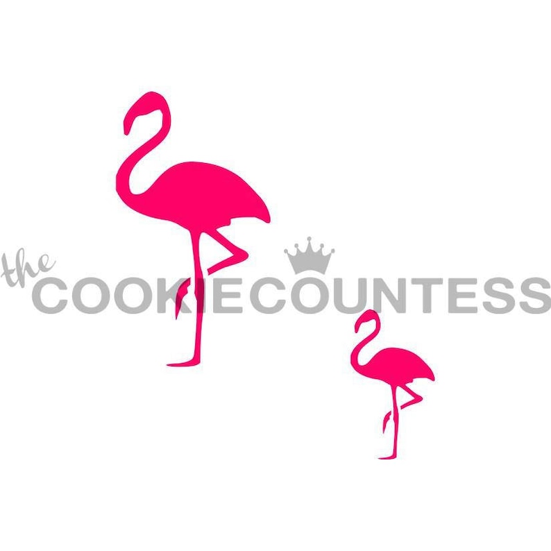Flamingo Cookie Stencil Flamingo Stencil Flamingo in 2 sizes Stencil FAST SHIPPING! Flamingo Cookies Flamingos