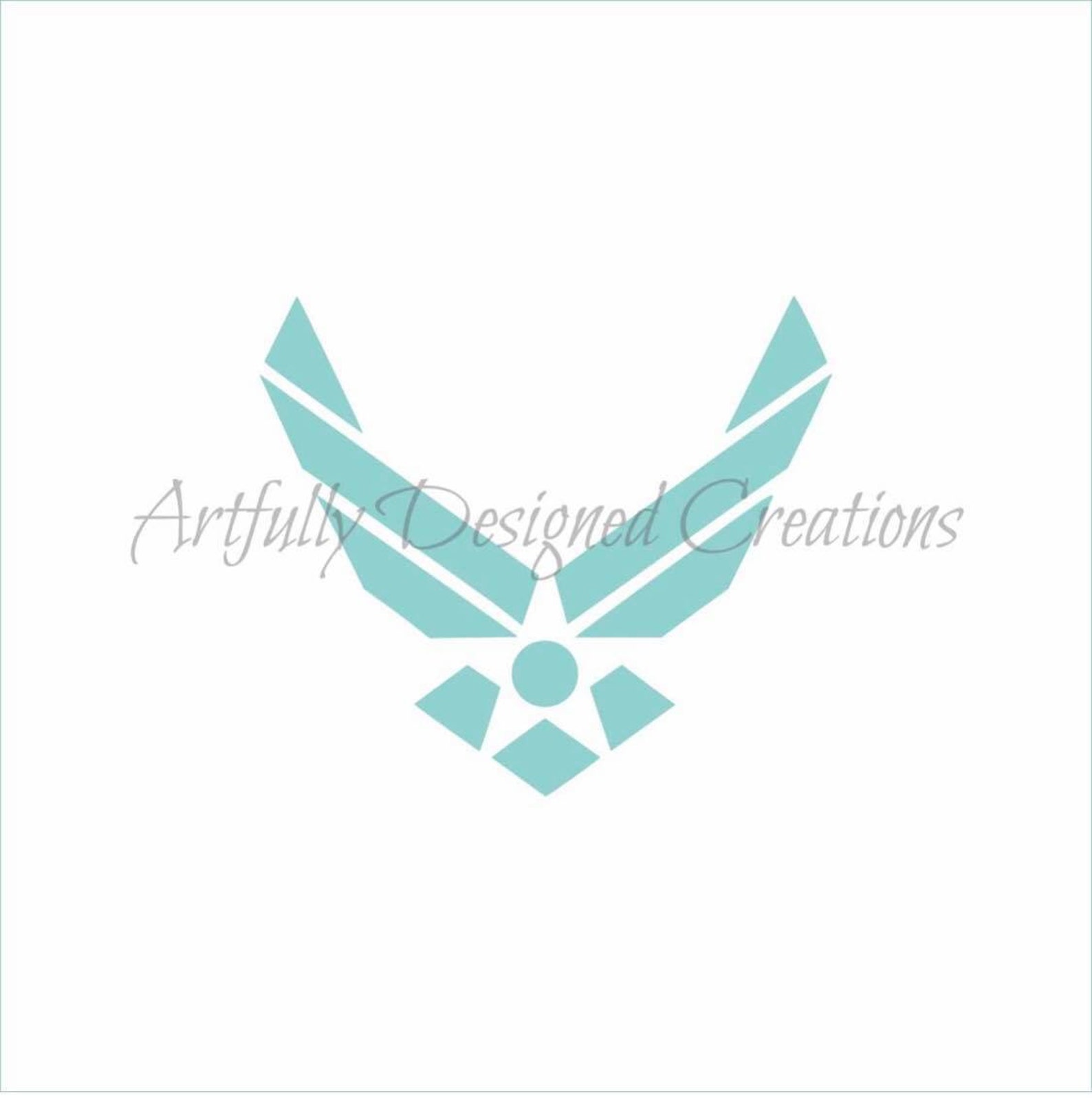 Fast Shipping Air Force Logo Stencil Air Force Cookie - Etsy