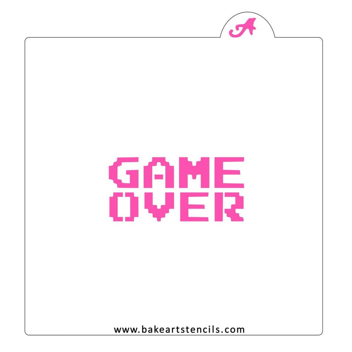 FAST SHIPPING Game Over Stencil Video Game Stencil Arcade | Etsy