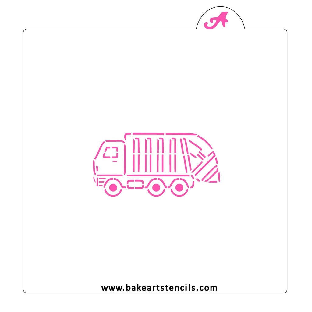 FAST SHIPPING Garbage Truck PYO Stencil Cookie Stencil | Etsy