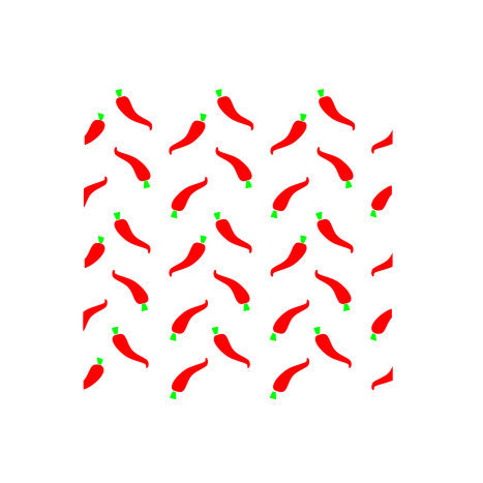 Fast Shipping Peppers Pattern Stencil Chili Pepper Cookie - Etsy