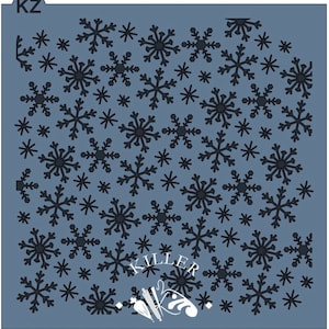 22-00033 Snowflake Silhouette 1 Stencil