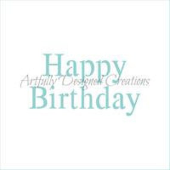 Expedition Rapide Pochoir Joyeux Anniversaire Pochoir A Etsy France