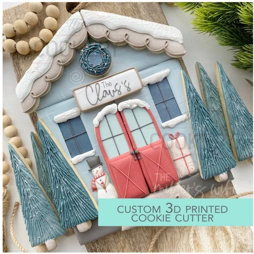 FAST SHIPPING House Platter 12 Piece Set Cookie Cutter House Etsy