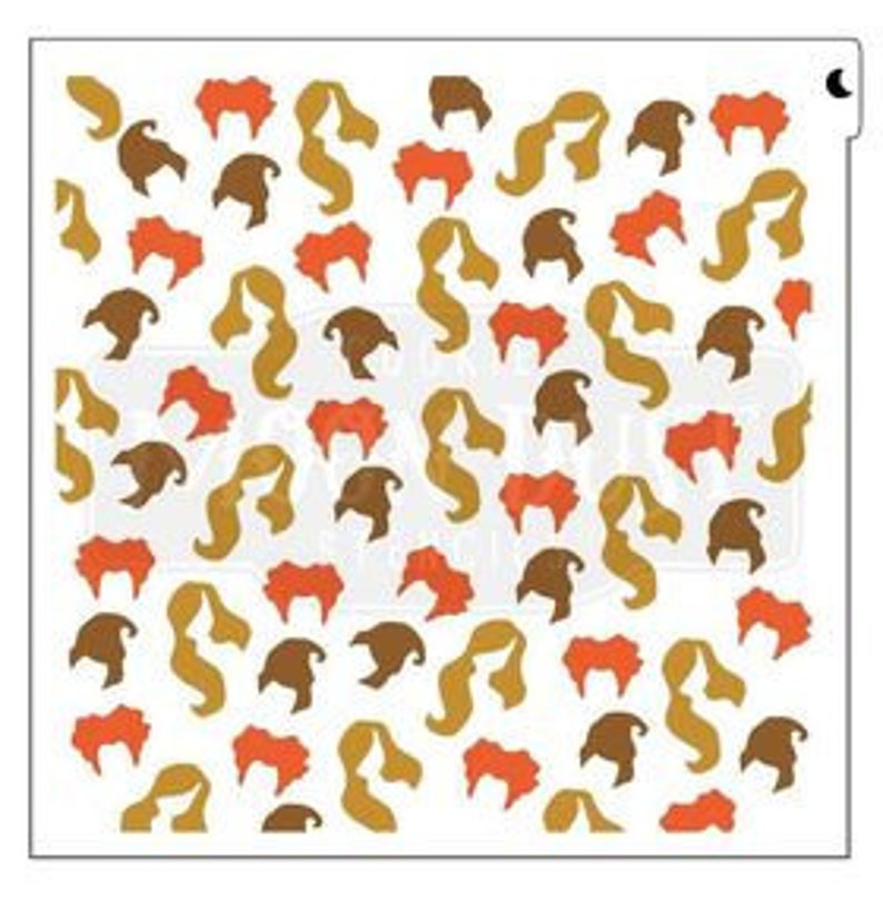 Halloween Stencil Cookie Stencil FAST SHIPPING!! Cake Stencil background Stencil Sanderson Sister 3 part Stencil
