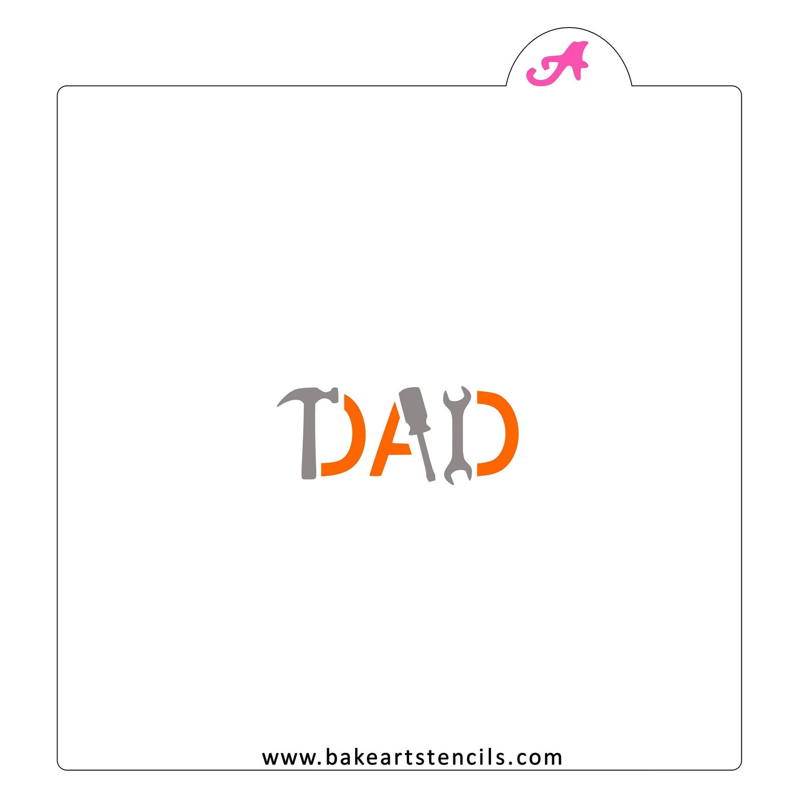 FAST SHIPPING Hardworking Dad Stencil Father's Day - Etsy