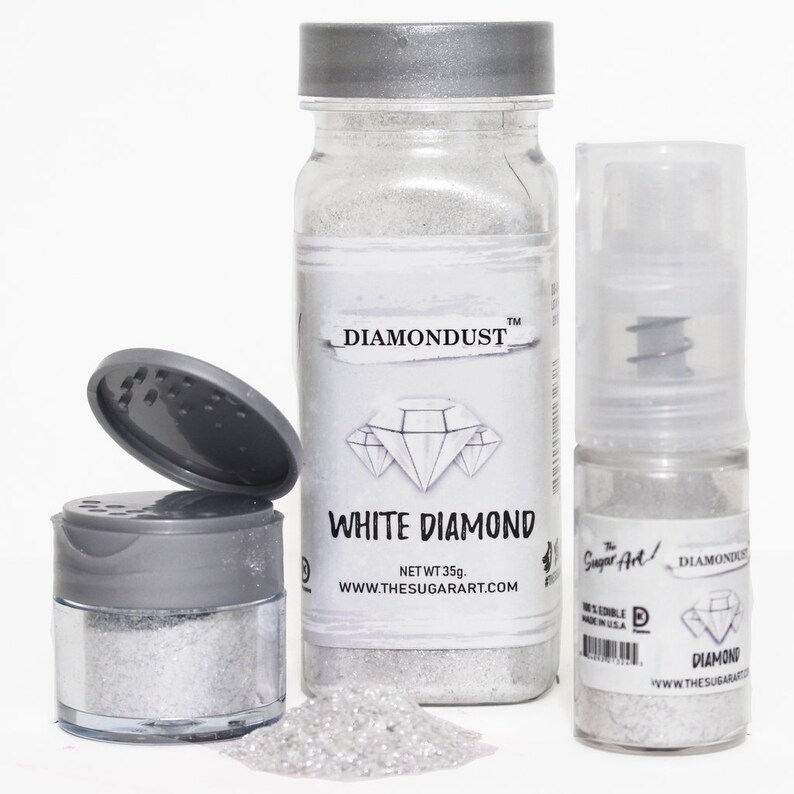 FAST SHIPPING White Diamond Dust The Sugar Art Edible Etsy