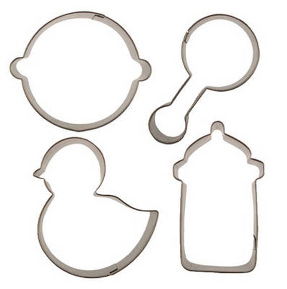 FAST SHIPPING Baby Shower Cookie Cutter Set, Baby Fondant Cutter